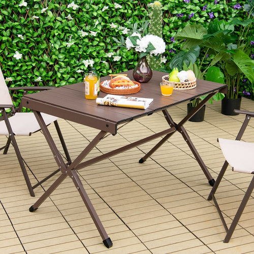4-6 Person Portable Aluminum Camping Table with Carrying Bag GemGear