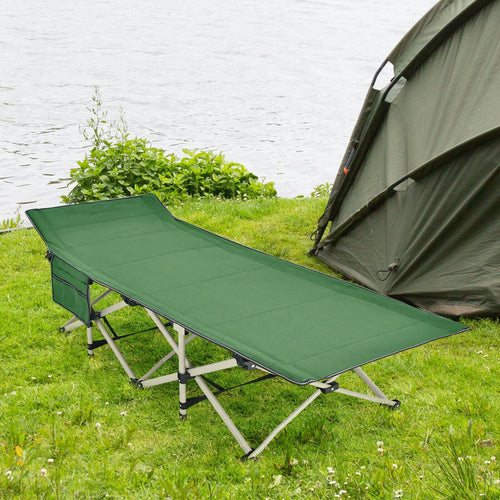 28.5 Inch Extra Wide Sleeping Cot for Adults with Carry Bag-Green GemGear