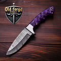 damascus Knives – Custom Damascus Fixed Blade Knife OLD FORGE BLADES