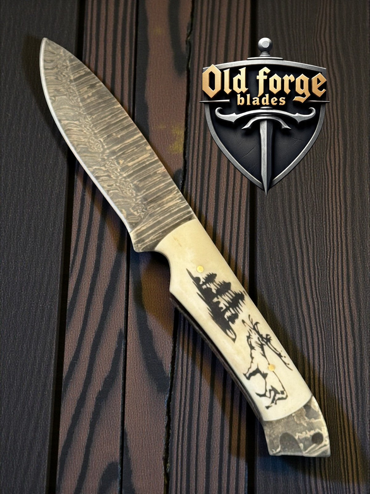 Custom Made Damascus Hunting Knives – Handmade & Durable OLD FORGE BLADES