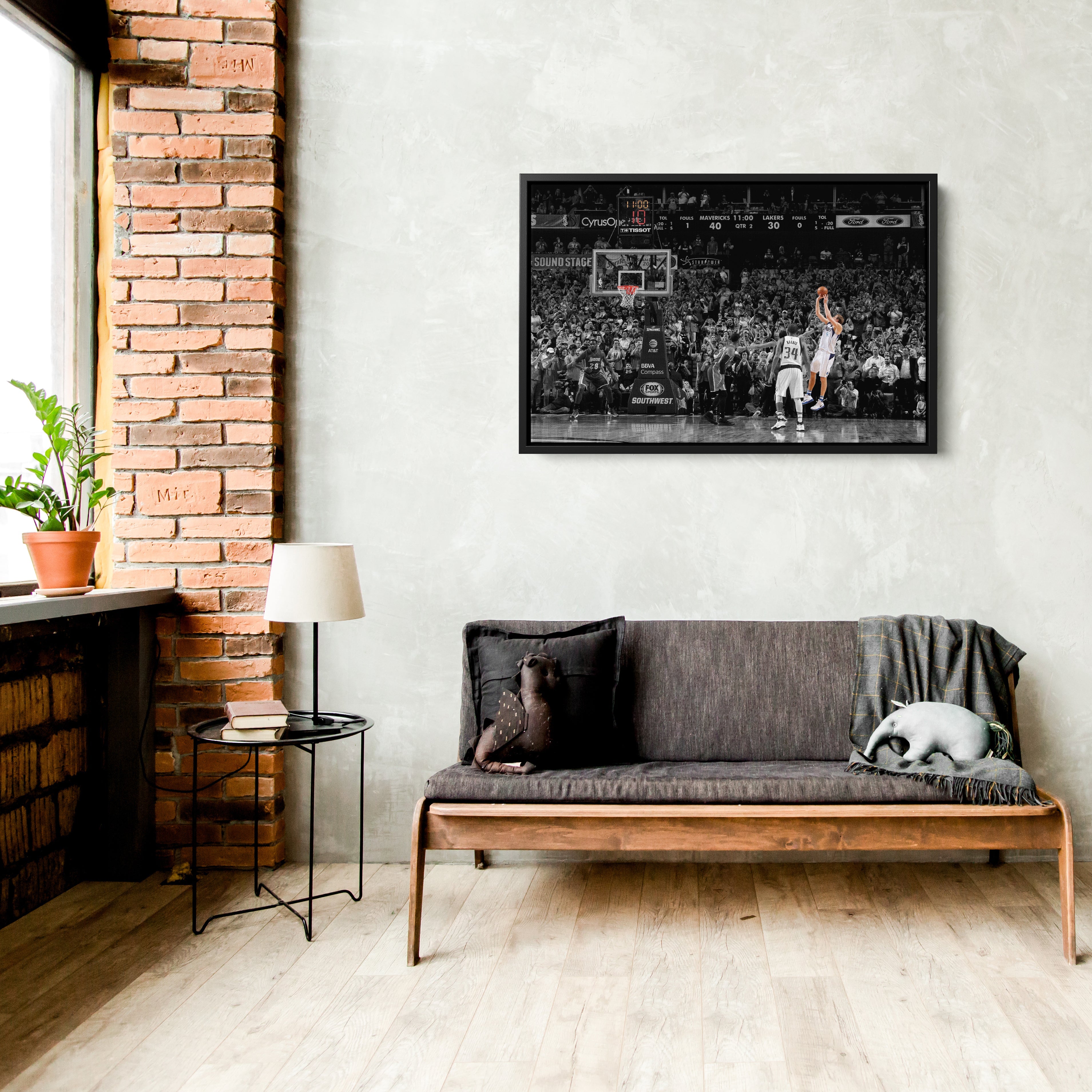 Dirk Nowitzki 30K Points Canvas – NBA Wall Art for Room Decor