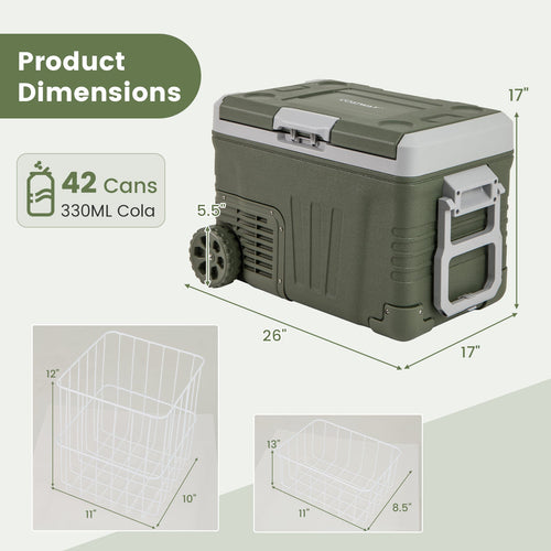 12 Volt Car Refrigerator Portable Car Fridge with Adjustable Range