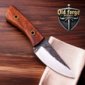 Damascus Custom Handmade Skinning Knife with Rosewood Handle OLD FORGE BLADES