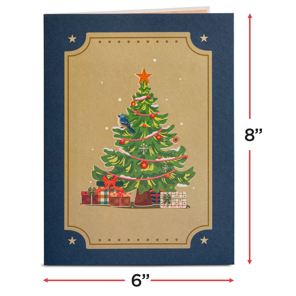 Christmas Tree Wagon Pop Up Christmas Card