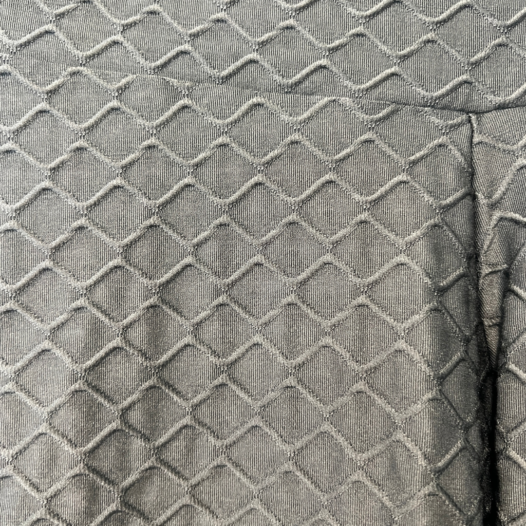 Diamond Weave Jacquard Long Legging - Space Grey