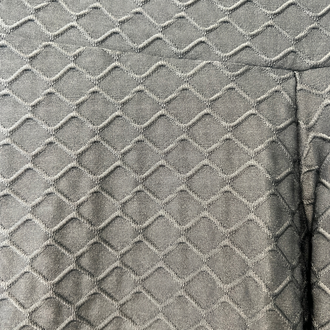 Diamond Weave Jacquard Long Legging - Space Grey