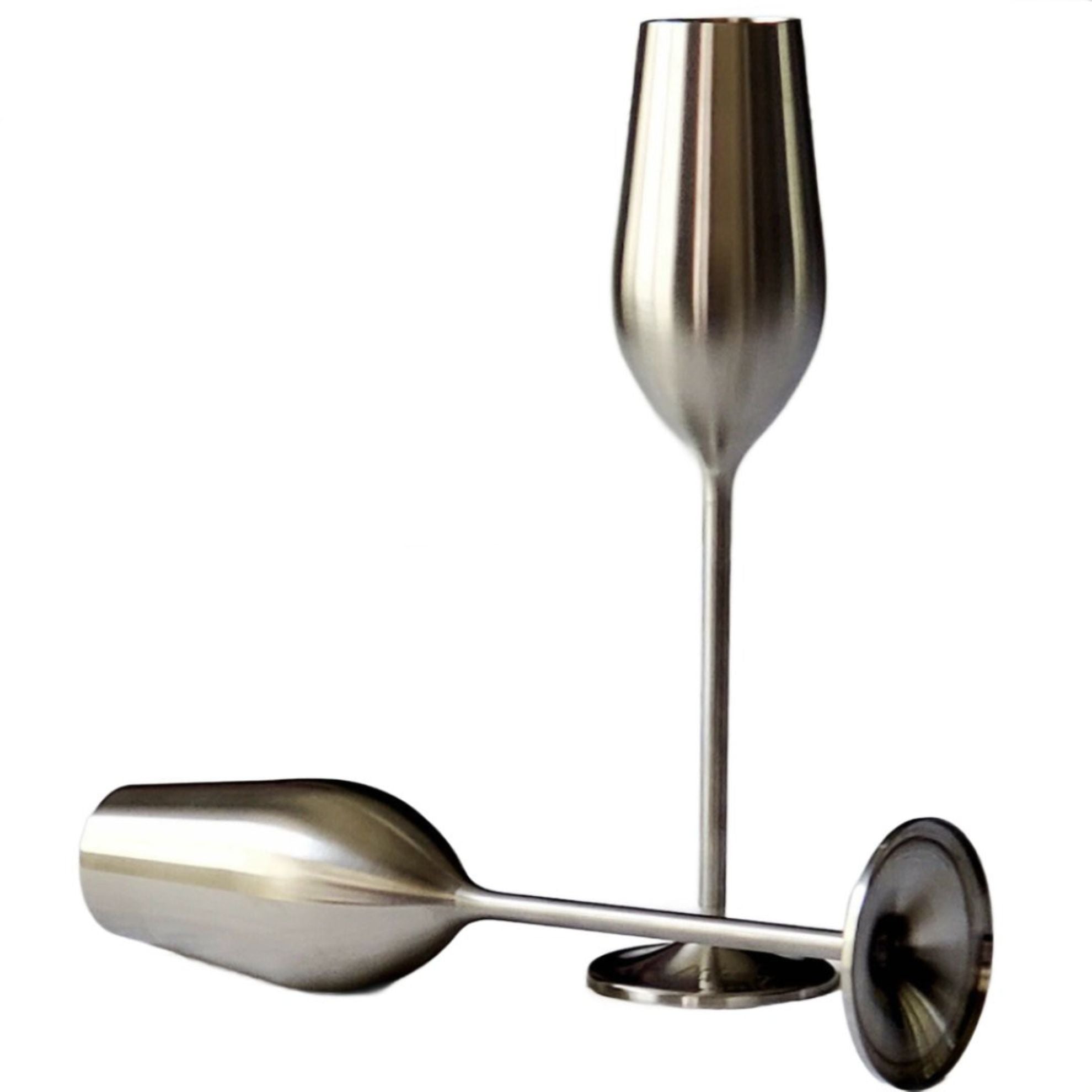 Unbreakable Champagne Flutes (Silver) Sister.ly Drinkware
