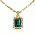 5CT (11mm) Royal Emerald Moissanite Necklace