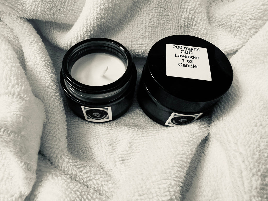 CBD 200 mg/ml Lavender Candle The Inspired Jewel