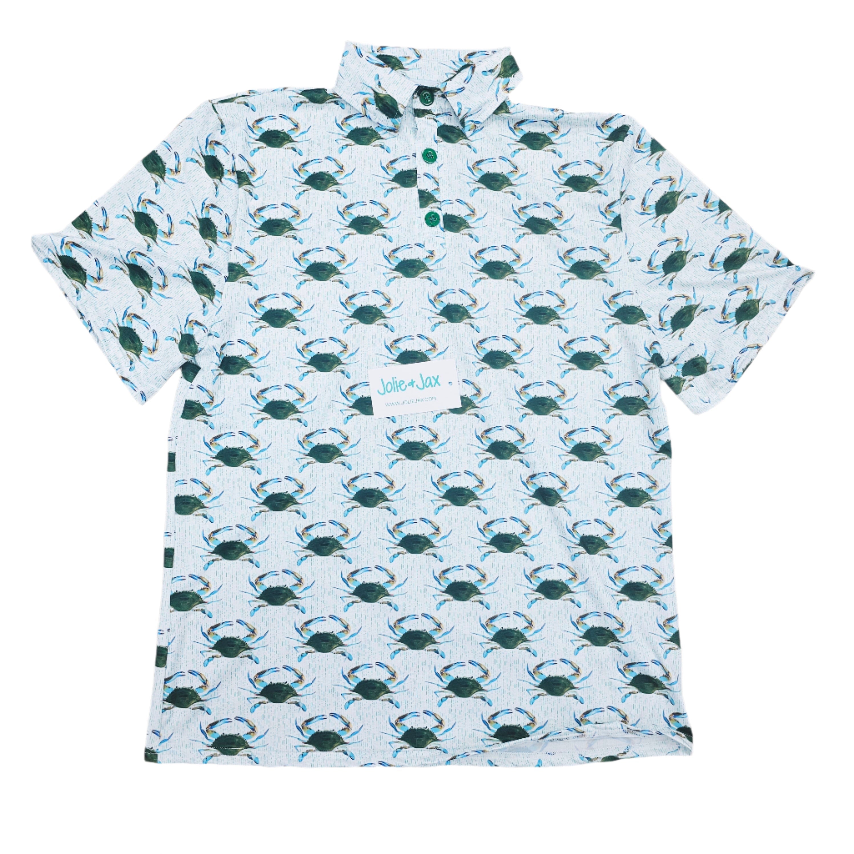 Green Crab Polo Adult Shirt Jolie & Jax Boutique