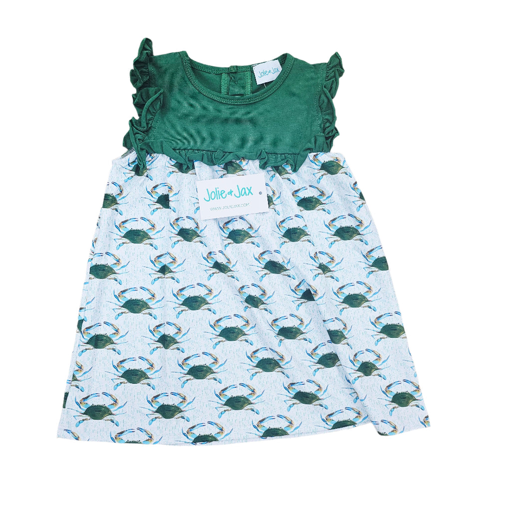Green Crab Dress Jolie & Jax Boutique