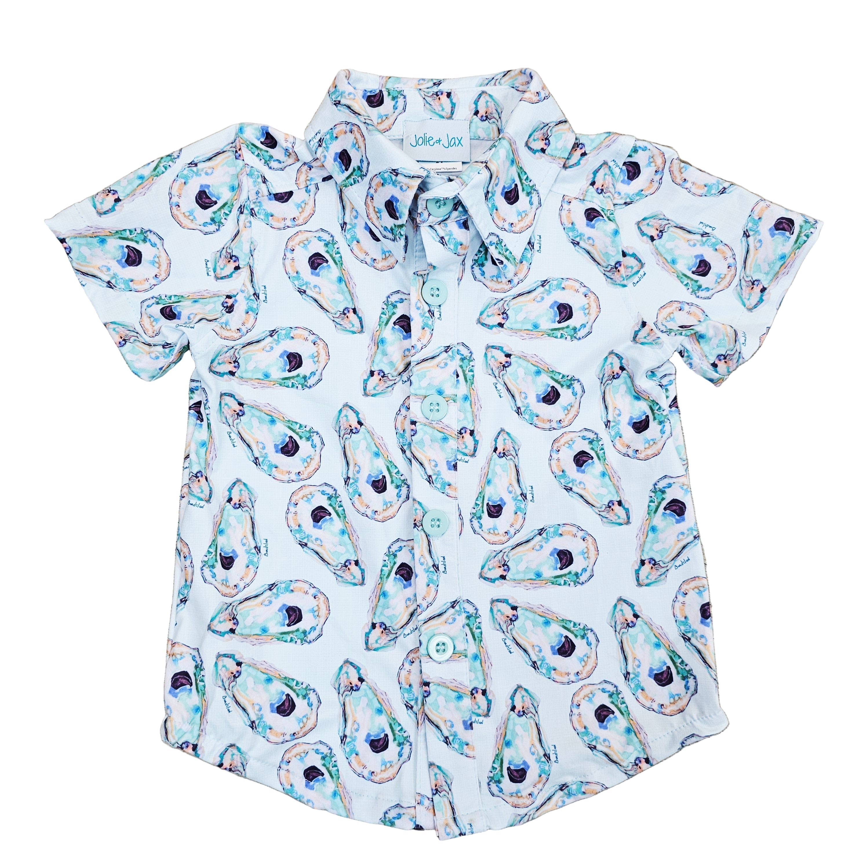 Jackson Oyster Button Down Shirt Kid's Jolie & Jax Boutique