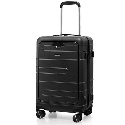 20 Inch Carry-on Luggage PC Hardside Suitcase TSA Lock with Front Pocket and USB Port GemGear