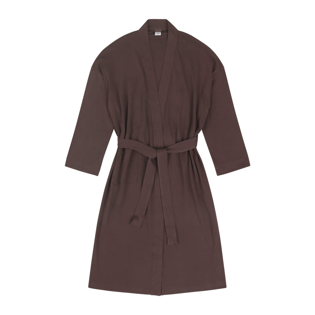 Organic Cotton Knitted Kimono Robe Pure Fiber