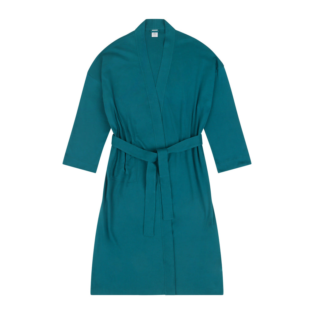 Organic Cotton Knitted Kimono Robe Pure Fiber