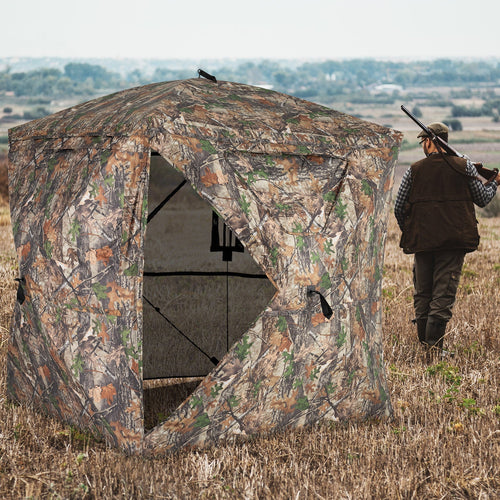 270° See Through Hunting Blind Tent with Silent Magnetic Door GemGear
