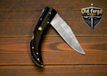 Handmade Steel Damascus Pocket Knife – Top Rated EDC Folder OLD FORGE BLADES