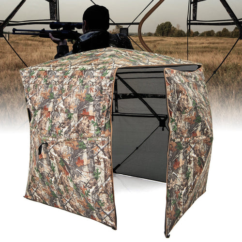 360° One Way See Through Hunting Blind Ground Blind with Portable Carrying Bag GemGear