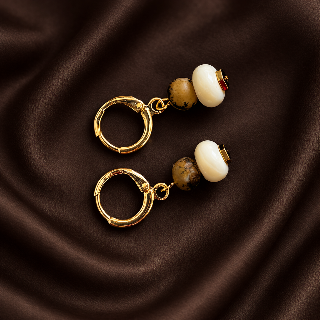 Magnolia Huggie Hoops Ostella Shells