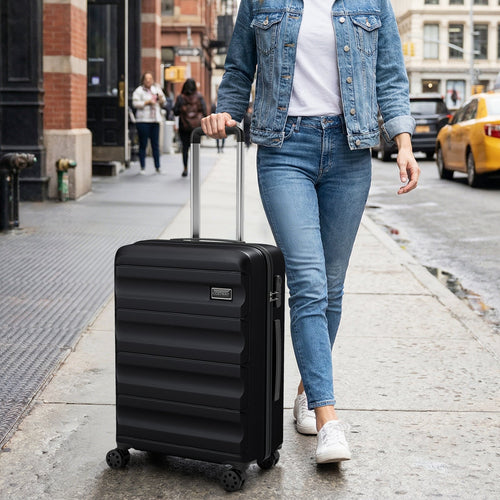 3-Piece Hardside Luggage Set 20/24/28 Inch Lightweight Hardside Suitcases GemGear