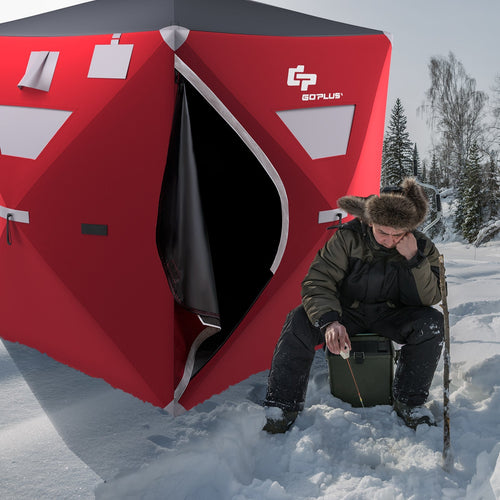 3-person Portable Pop-up Ice Shelter Fishing Tent with Bag GemGear