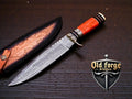 Unique Handmade Knives – Custom Damascus Hunting Knife OLD FORGE BLADES
