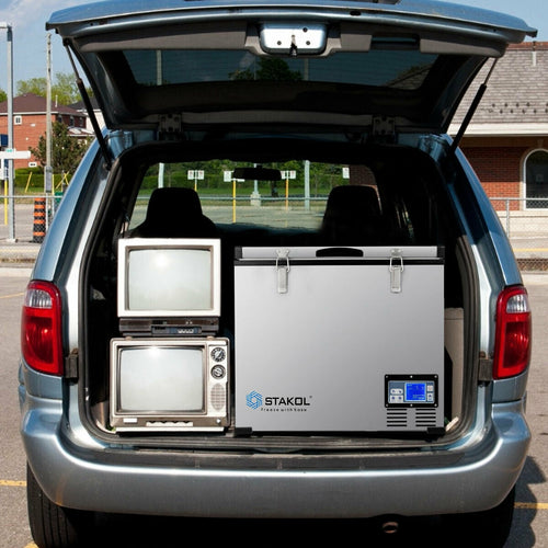 63-Quart Portable Compressor Camping Electric Car Cooler GemGear