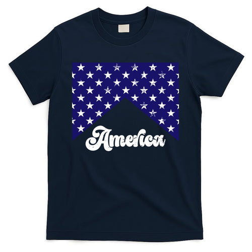 4th Of July Independence Day America Retro Pattern T-Shirt Mood Vibes Tees - Express Your Mood, Wear Your Style