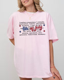 4th of July, America, USA, Retro, Patriotic, Independence Day, Fourth of July Tshirt Comfort Colors T-Shirt Refinery No. 1