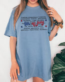 4th of July, America, USA, Retro, Patriotic, Independence Day, Fourth of July Tshirt Comfort Colors T-Shirt Refinery No. 1