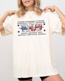 4th of July, America, USA, Retro, Patriotic, Independence Day, Fourth of July Tshirt Comfort Colors T-Shirt Refinery No. 1