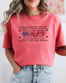 4th of July, America, USA, Retro, Patriotic, Independence Day, Fourth of July Tshirt Comfort Colors T-Shirt Refinery No. 1