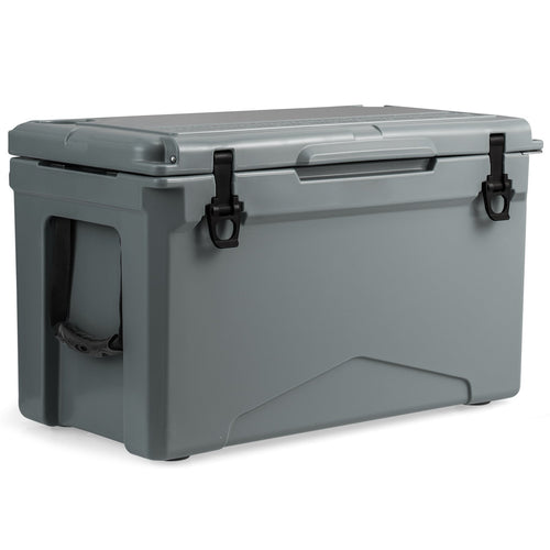 50 QT Rotomolded Cooler Insulated Portable Ice Chest with Integrated Cup Holders GemGear
