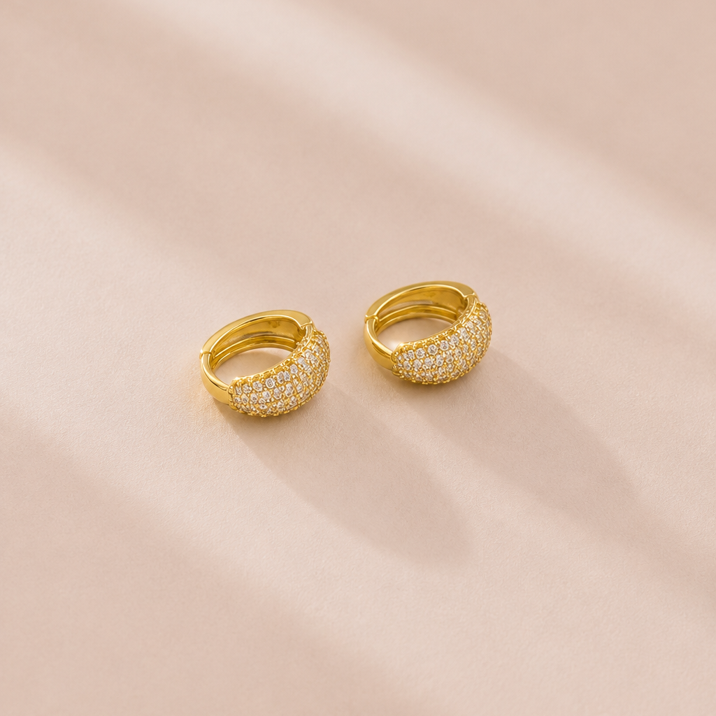 Daisy Diamond Hoops Ostella Shells