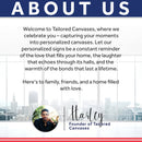4th of July Personalized Welcome Sign Tailored Canvases