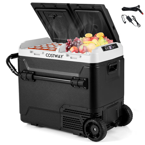 64QT Portable Compressor Fridge Freezer for Vehicles Camping Travel Truck RV Boat GemGear