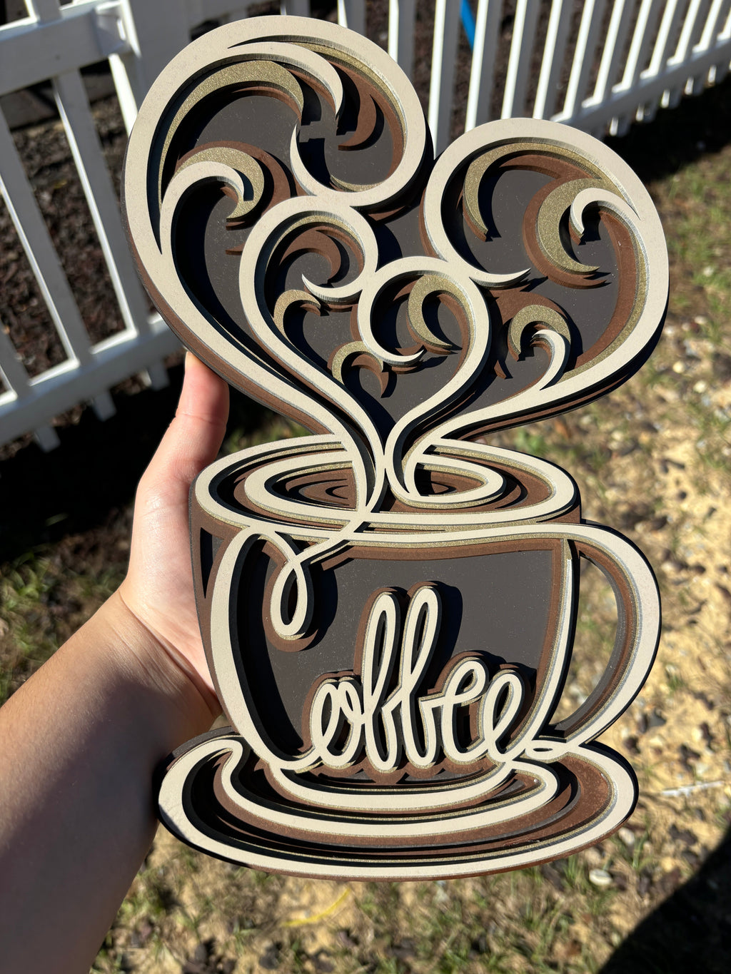 Coffee Mandala AVEL Woodworking