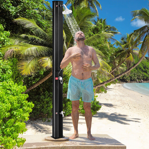 7.2 Feet Adjustable Outdoor Solar Heating Shower Head GemGear