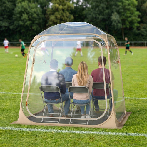 7 x 7 FT Pop Up Sports Tent Clear Bubble Tent All-Weather Waterproof Pod with Sealed Floor GemGear