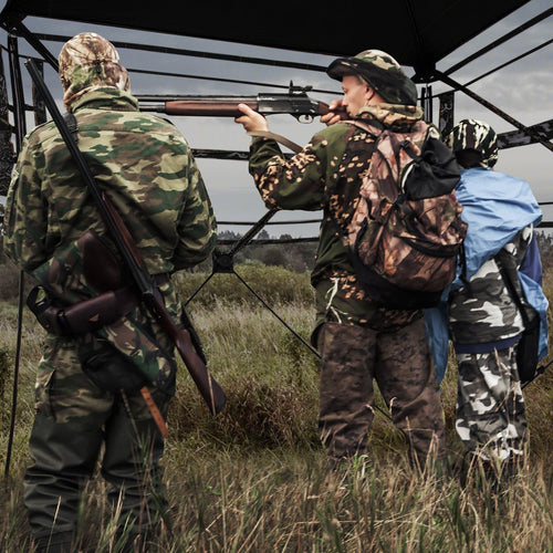82 Inch Tall Hunting Blind 270° One Way See Through Ground Tent for 3-4 People GemGear