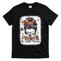 Pirate 4th Grade Teacher Halloween Messy Bun Trick Or Treat T-Shirt Mood Vibes Tees - Express Your Mood, Wear Your Style
