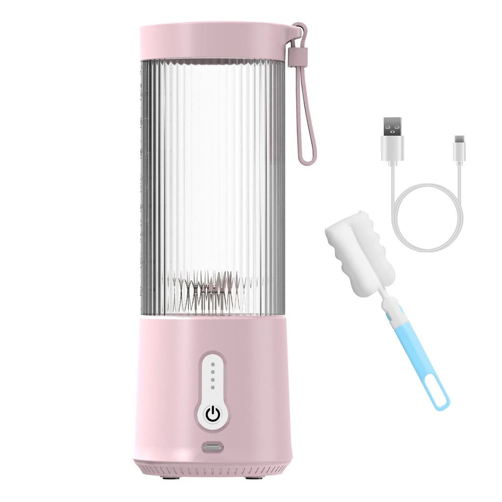 450ML/15.2OZ Portable Fruit Blender with 6 Blades Rechargeable Juice Cup for Shakes Smoothies Juice Personal Mini Fruit Mixer for Outdoor Gym Office
