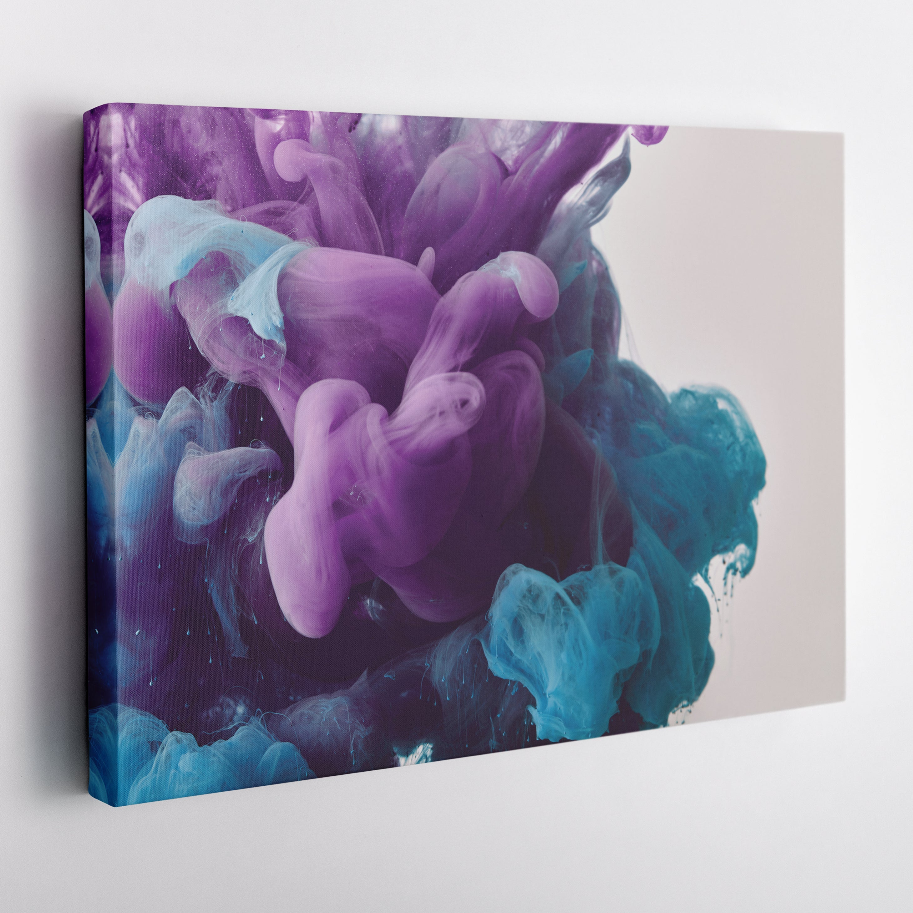 Abstract Cloud Canvas Art - Colorful Framed Wall Decor