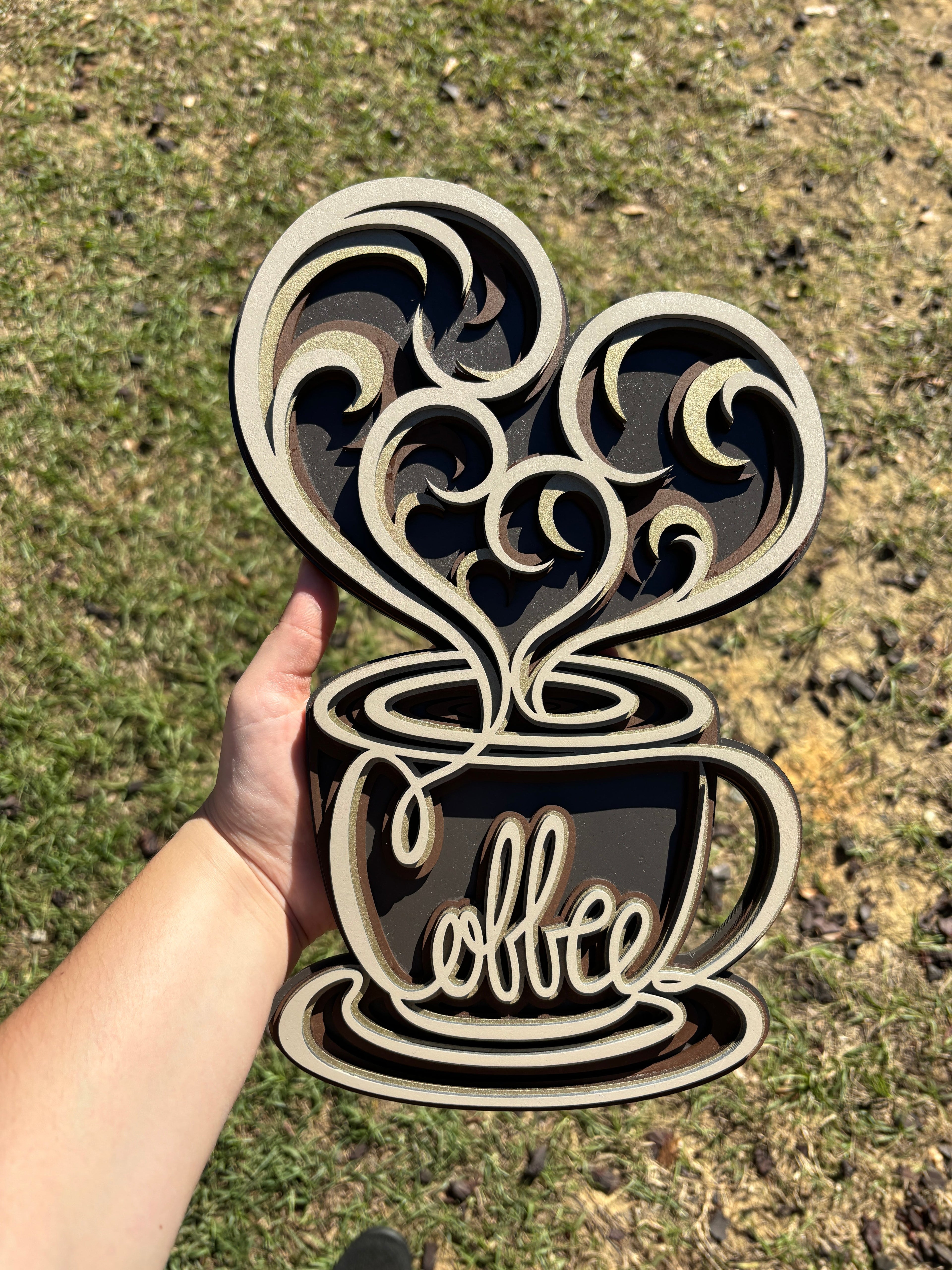 Coffee Mandala AVEL Woodworking