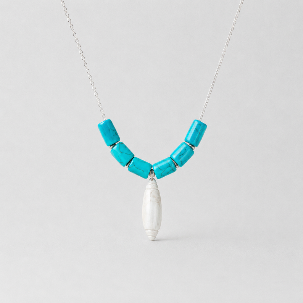 Olive Pearl Necklace & Earrings Set Ostella Shells