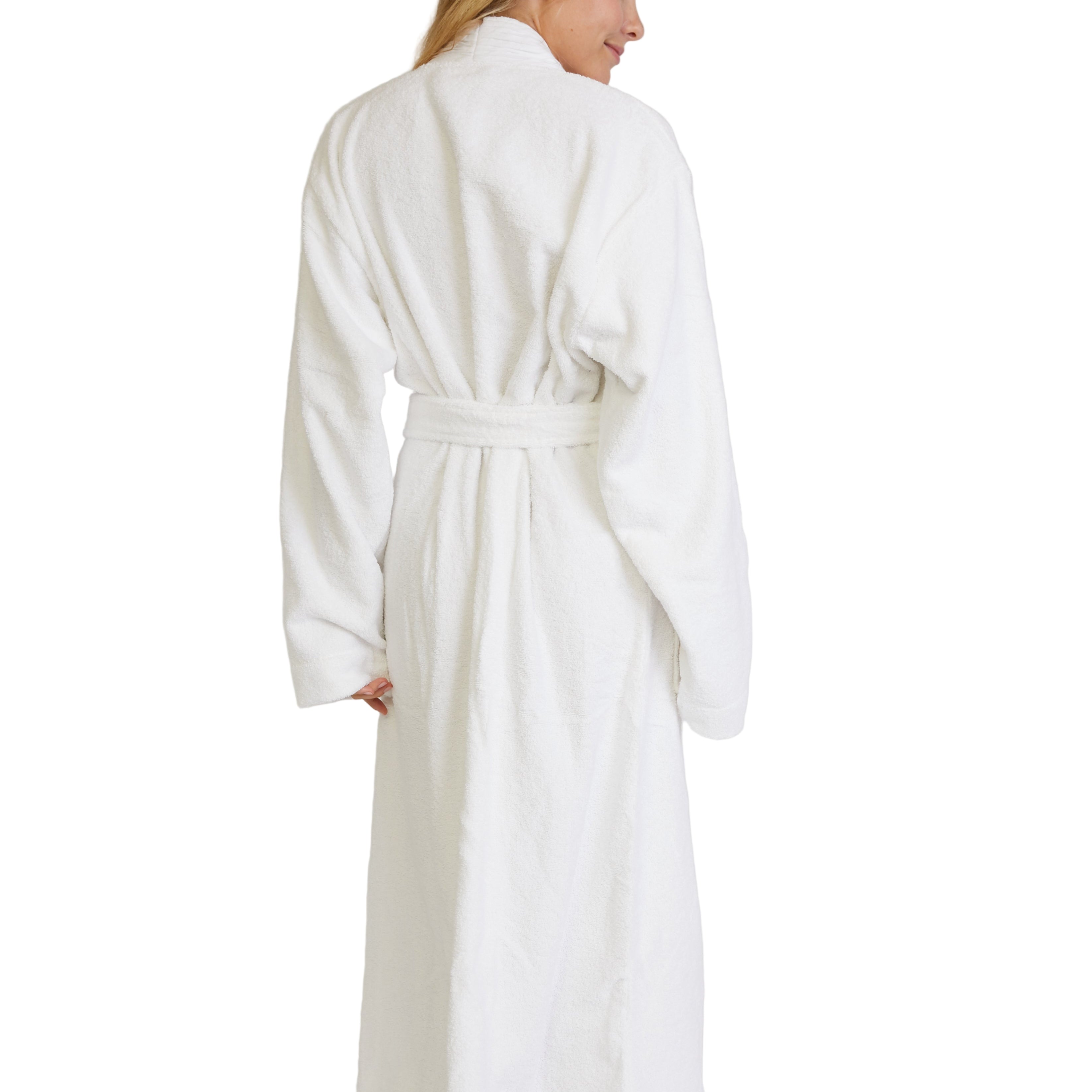 Turkish Cotton Terry Cloth Pleated Bathrobe Pure Fiber