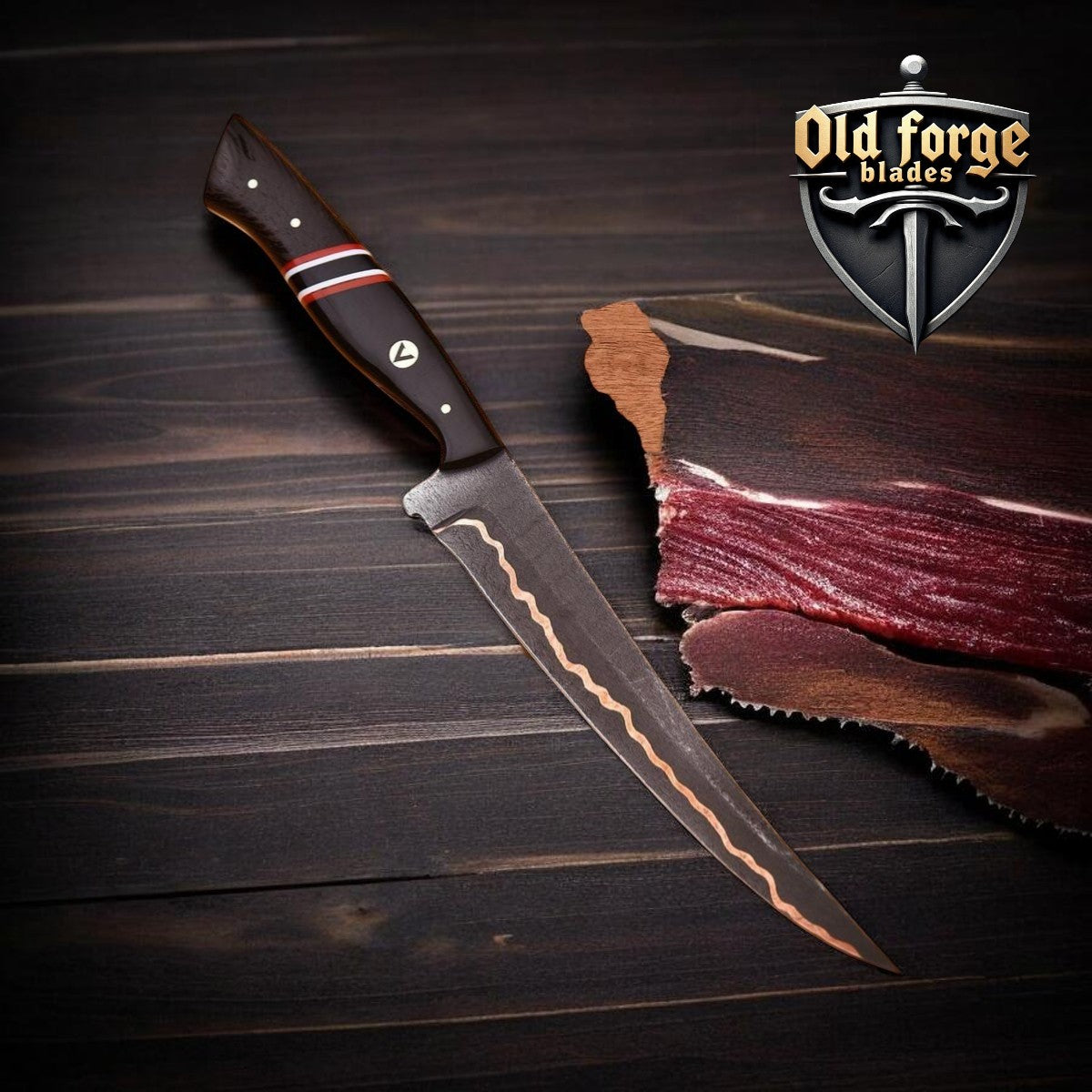 Premium Damascus Steel American Fillet Knife OLD FORGE BLADES