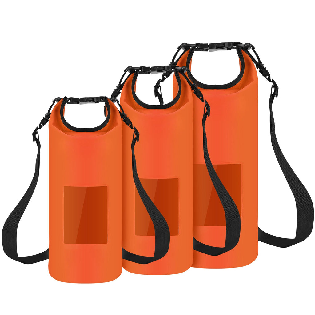 Floating Waterproof Dry Bag Floating Dry Sacks with Observable Window 10L Roll Top Lightweight Dry Storage Bag for Kayaking Rafting Boating Swimming C