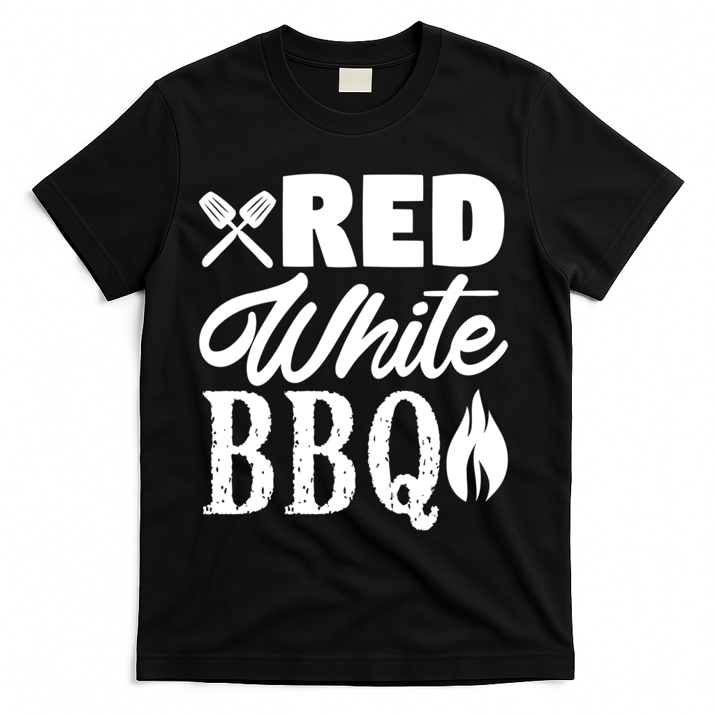 Bbq Lover 4th Of July Funny Red White Bbq Cool Gift T-Shirt Mood Vibes Tees - Express Your Mood, Wear Your Style