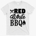 Bbq Lover 4th Of July Funny Red White Bbq Cool Gift T-Shirt Mood Vibes Tees - Express Your Mood, Wear Your Style